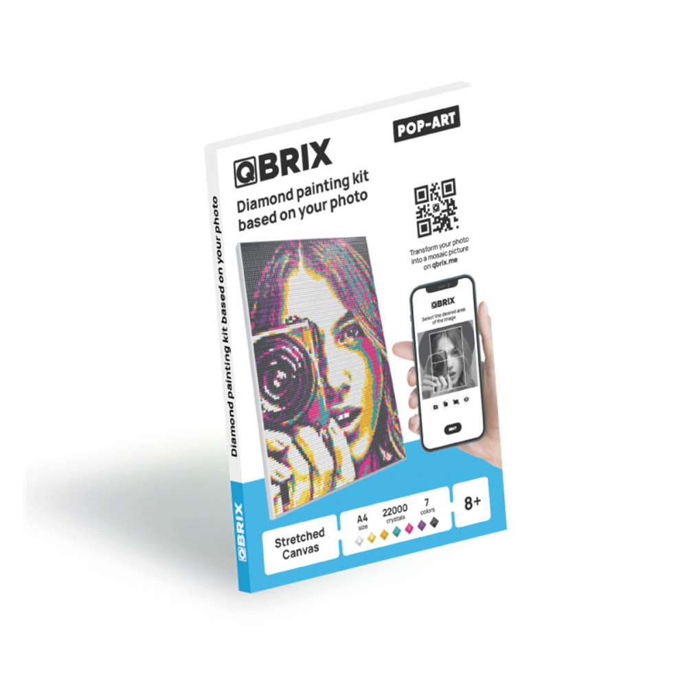 QBRIX A4 Pop-Art Diamond painting personalizzabile