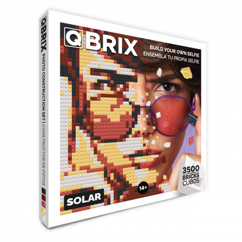 Bausteine Mosaik aus eigenen Fotos- Fotogeschenk Puzzle QBrix „Solar“ Mosaikkunstwerk